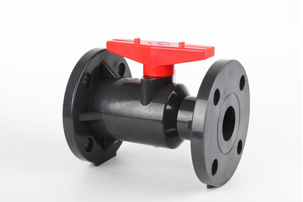 曲周一体法兰球阀